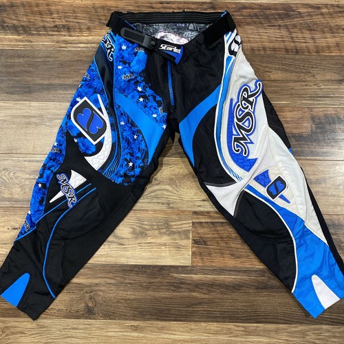 Starlet Girl Sz 3/4 Motocross Dirt Bike Pants Blue Black brand MSR Rider - Picture 2 of 7