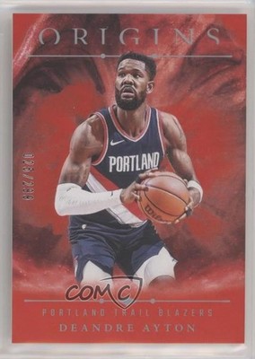 2024-25 Panini Origins Red 25/299 Deandre Ayton #3 14mf