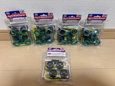 Mini 4WD Large Diameter Hard Low Profile Tires Carbon Reinforced Wheels Set Used