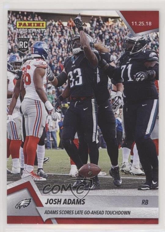 Josh Adams Panini Instant NFL #107 Base