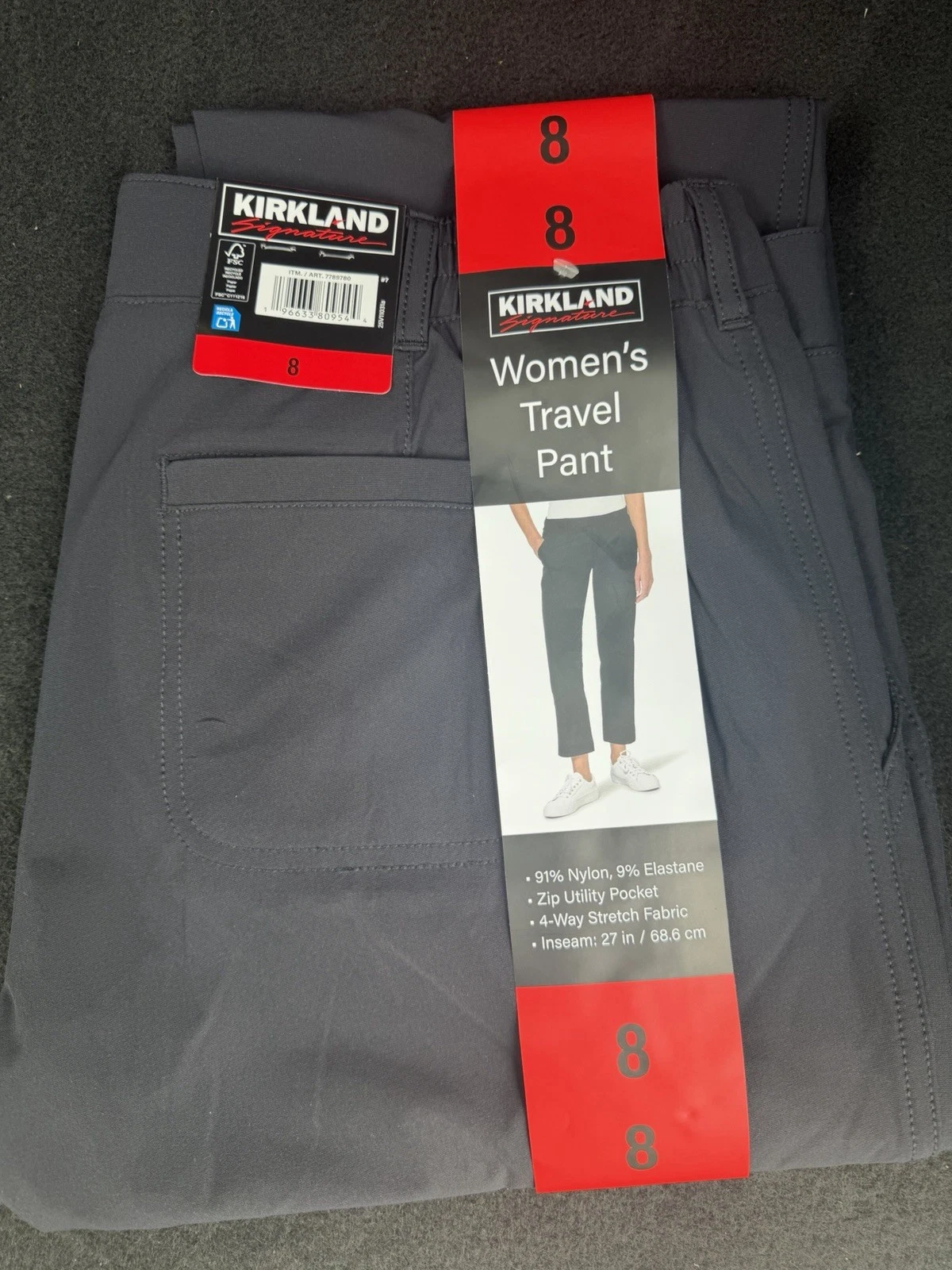 Kirkland Ladies Travel Pants Black Size 8 | Costco Find | Amazing Fit NEW
Opens in a new window or t