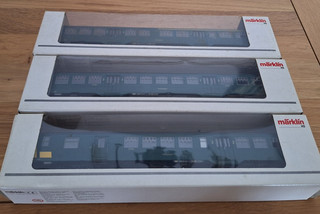 SNCB NMBS Set de 3 VOITURES M2 livrée verte MARKLIN 43532 34 36 Ep. IV HO