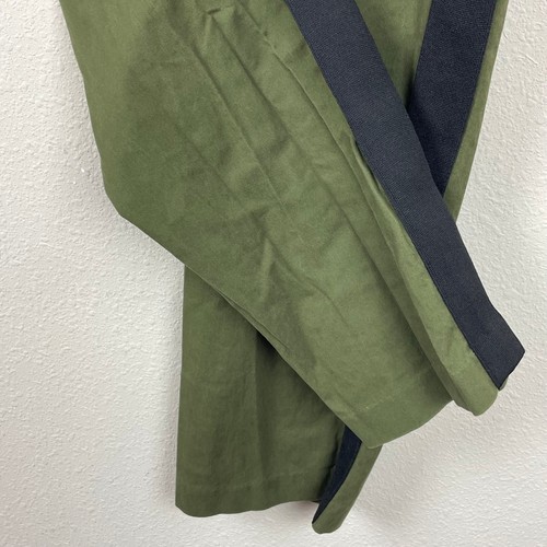 Good Counsel Men’s 44 Baylor Tuxedo Chino Pants – Olive Green, Black Side Stripe - Picture 5 of 8