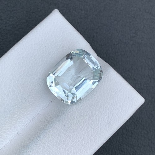 6 CT Natural Aquamarine Cushion Shape Loose Gemstone From Skardu Pakistan - Picture 2 of 9