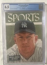 sports illustrated 1956 Mickey Mantle cgc 6.5 gorgeous issue.