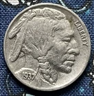 1937-P Buffalo Indian Head Partial Horn Very Nice A002