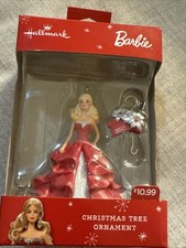2015 Hallmark Sparkling Barbie Christmas Tree Ornament Brand New In Box
