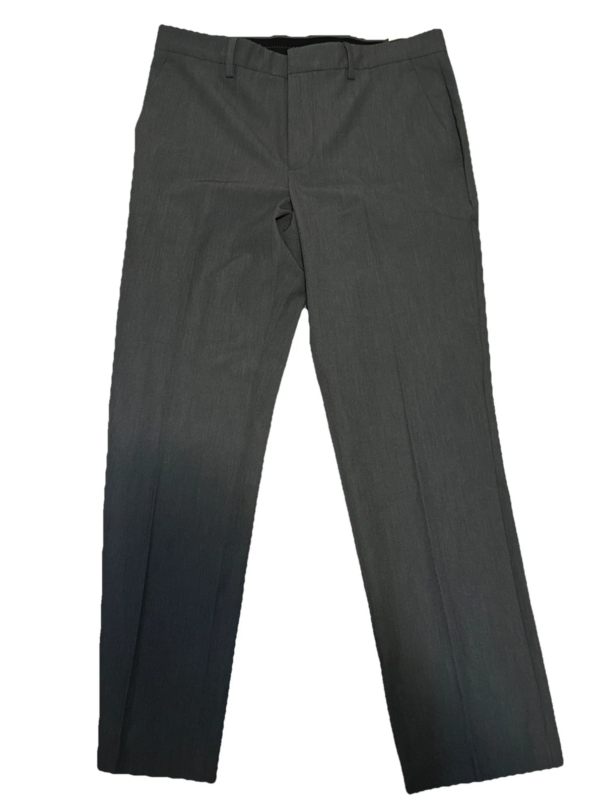Perry Ellis Mens 4-Way Stretch Dress Pants, Moisture-Wicking, Smoked Pearl