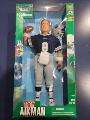 #ad Starting Lineup Troy Aikman Football Action Figure 1998 NFL w Helmet Cowboys $52.97