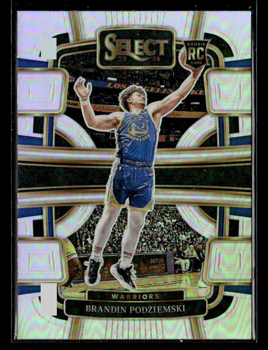 2023-24 Panini Select #93 Brandin Podziemski Silver Prizms Rookie card