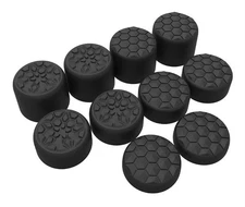 10 Quantum Pro Ergonomic Black Thumbstick Caps for Nintendo Switch 2 Joystick