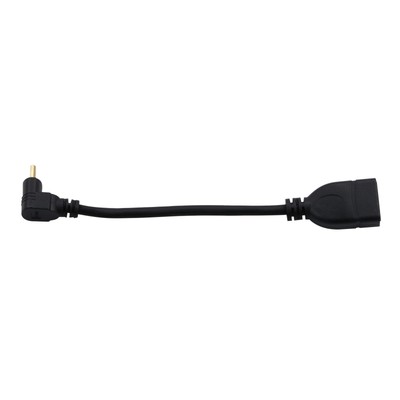 Mini HDMI to HDMI Adapter 90 Degree 0.15M Cable for Laptop Camcorder Tablet