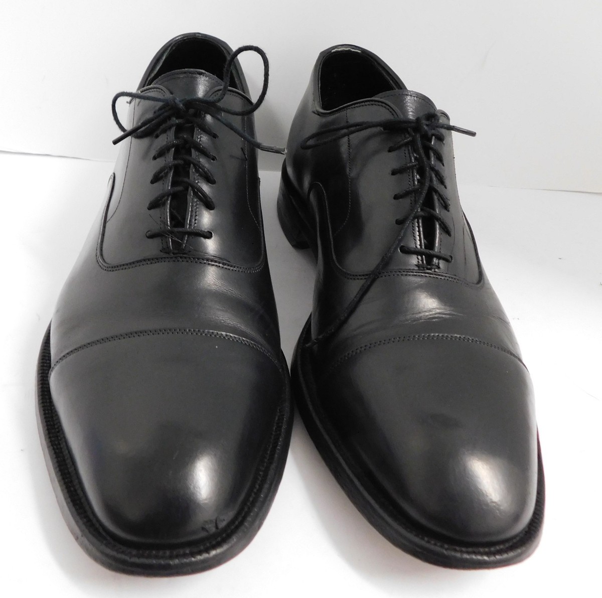 Johnston Murphy Crown Aristocraft Black Leather Georgetown II