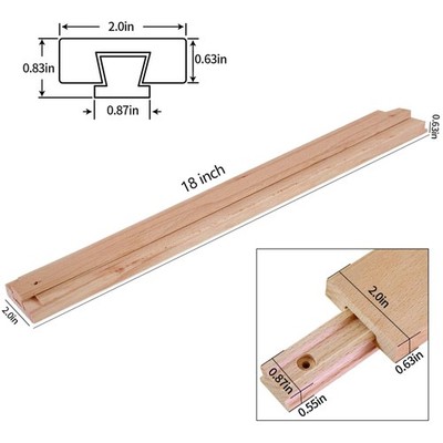 Durable 18'' Wood Drawer Slide - Set of 2