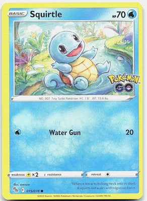 Squirtle - #015/078 Pokemon GO NM