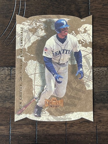 Ken Griffey Jr #1 — 1998 Metal Universe Universal Language baseball card