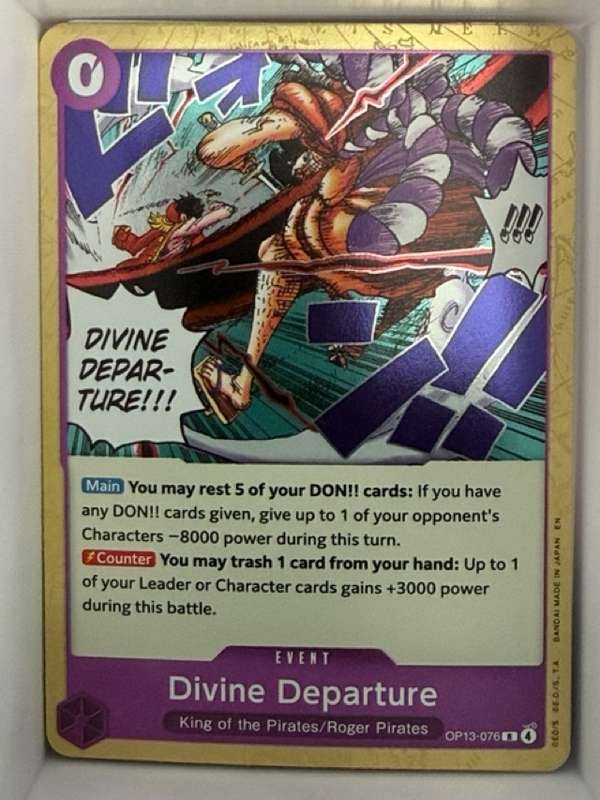 One Piece: Carrying On His Will #OP13-076 Divine Departure Near Mint
