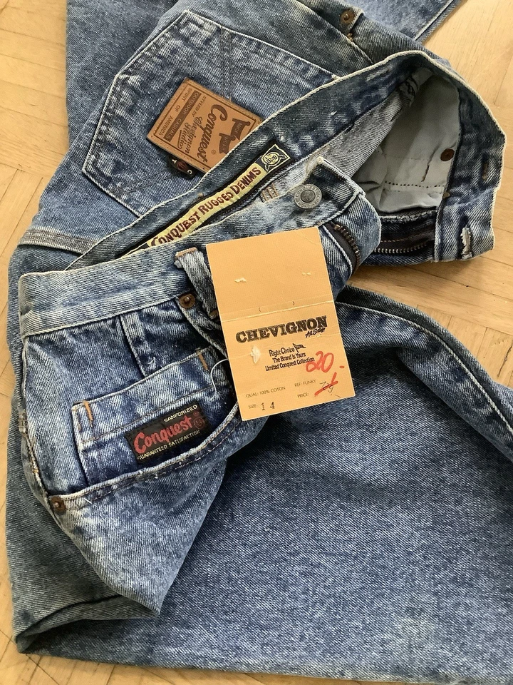 »CHEVIGNON-CONQUEST« Jeans#Baggy Pants-80/90er Jahre Vintage-Gr: 14-UNISEX - Neu - Bild 2 von 4