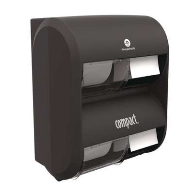 Georgia Pacific Professional 56744B Vertical 4-Roll Tissue Dispenser - Black New