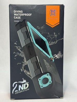 Shellbox Rugged 2nd Gen Diving Waterproof Case for iPhone Samsung Blue Black