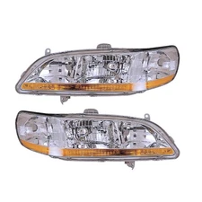 Headlights Front Lamps Pair Set for 98-00 Honda Accord Sedan/Coupe Left & Right