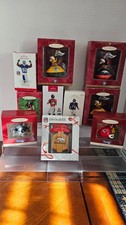 Various NFL HALLMARK ORNAMENTS CHEIFS, BRONCOS, PACKERS, COWBOYS,GIANTS BNIB NIB