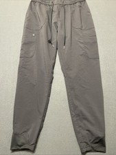 2 Pack CHEROKEE Medium Unisex Cargo Scrub Pants Drawstring Gray Pewter