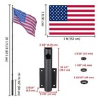 Yescom 20Ft Telescoping Flagpole with Dock/Deck Mount Display Sign for Events — photo 7