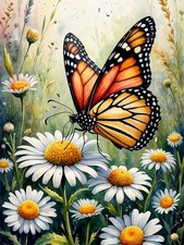 Butterfly Diamond Art Kits for Adults,5D Diamond Painting Kits for Beginners,DIY