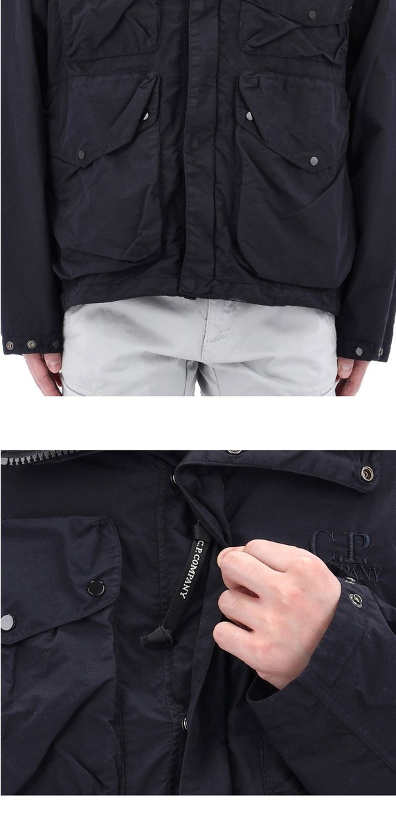 ジャケット・アウター 00's C.P COMPANY nylon goggle jacket M CP COMPANY AW15 MICRO KEI MULTI POCKET GOGGLE JACKET (XL