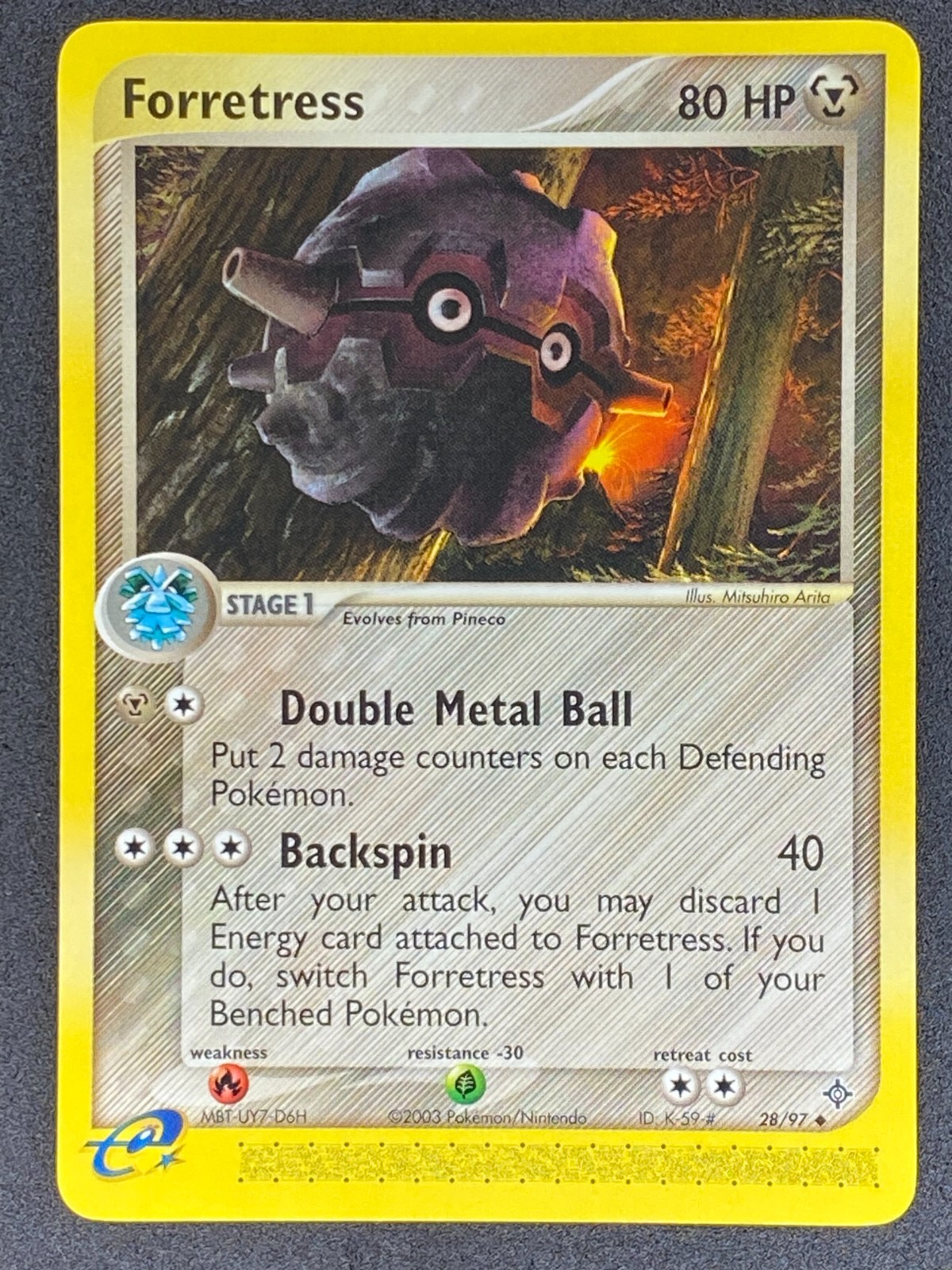 Pokémon Forretress 28/97 DR EX Dragon NM