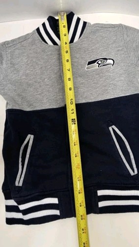 NFL Seattle Seahawks Full Snap Jacket Youth Size Small (8) Cotton Polyester Bled - Picture 12 of 13