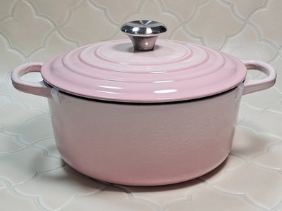 Le Creuset Signature Cocotte 24cm 4.5Qt SHELL PINK Dutch oven Cast