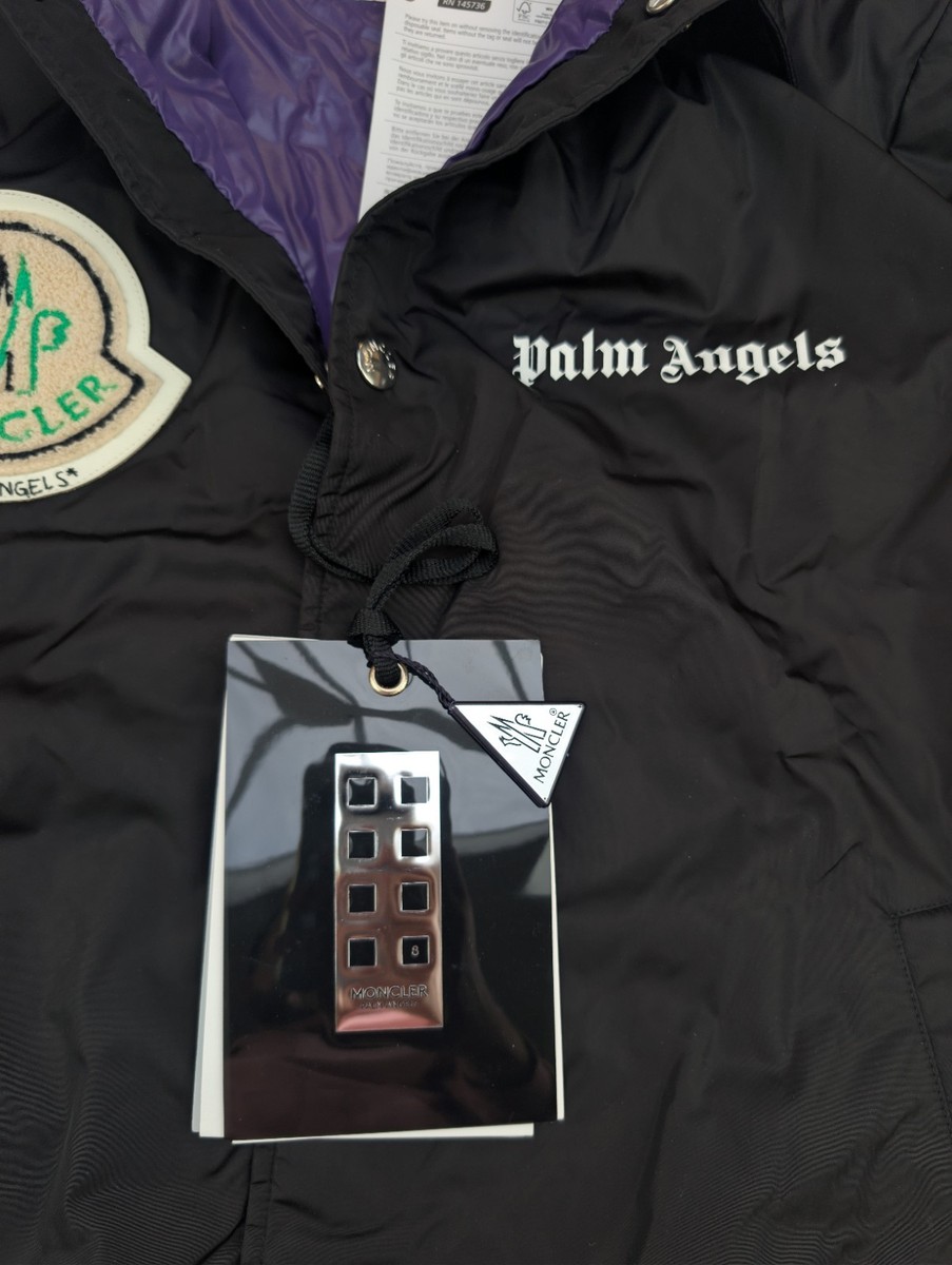 Moncler x Palm Angels Genius 8 Jim Shell Jacket Black Coach Bomber