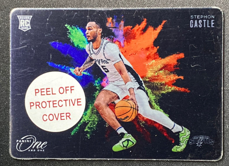 2024-25 Panini One And One Stephon Castle RC Black Color Blast Case Hit SSP