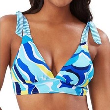 Tommy Bahama Swirl Tide reversible Bikini Top - Small - New 