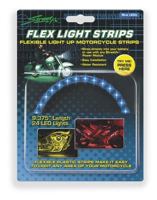 Street FX Electropods Flex Lights - Blue Motorcycle ATV/UTV Street Bike 1043048