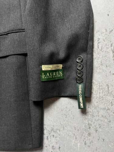 NEU Polo Lauren Ralph Lauren Wolle grau Luxus klassischer Anzug - Bild 10 von 24