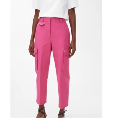 ARKET Women's Cotton Trousers/ Bubblegum Pink XS/ 100