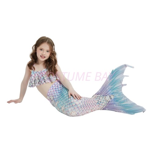 Adult Mermaid Tail Bikini Set Swimmable Costume for Swimming Cosplay Beachwear - Picture 41 of 67