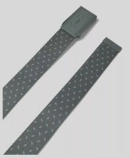 Under Armour Men's Reversible UA Range 2 Webbing Belt, OSFA Gray/White