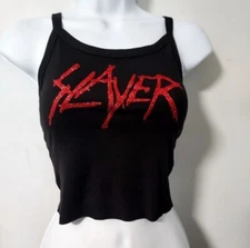 Slayer  tank top slayer crop top slayer shirt size  xs through xxl 