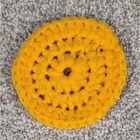 Crochet Handmade Yellow Pot Scrubber - scouring pad - cleaning supplies