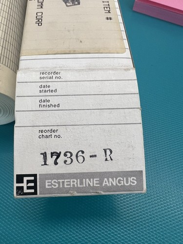 Esterline Angus Strip Chart Recorder Paper Roll 6"L MPN 1736-R - Picture 2 of 3