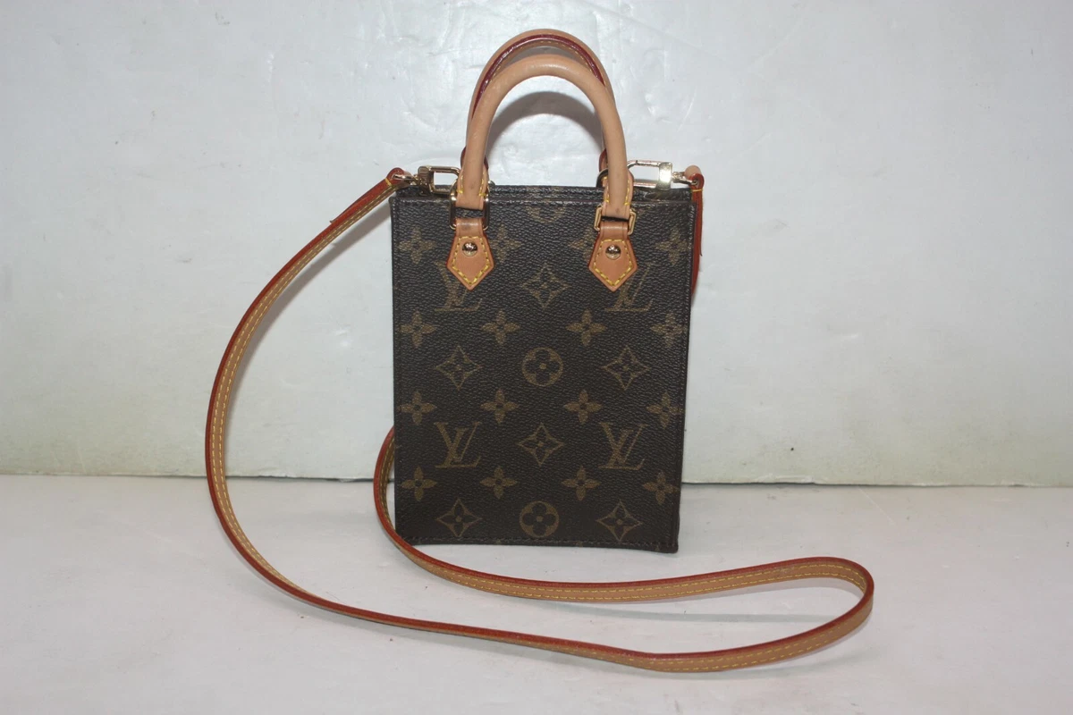 Louis Vuitton Petit Sac Plat Monogram Canvas Crossbody Bag M69442