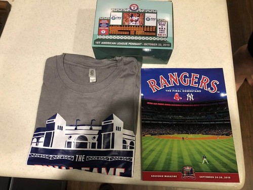 Texas Rangers Final Weekend Tshirt, Scoreboard, and Program - Picture 2 of 2