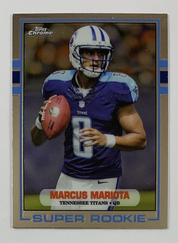 2015 Topps Chrome Mini #89-MM Marcus Mariota 1989 Super Rookie CKP - Picture 1 of 2