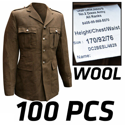 LOT 100 PCS British Army No 2 Dress Uniform Jacket Dress