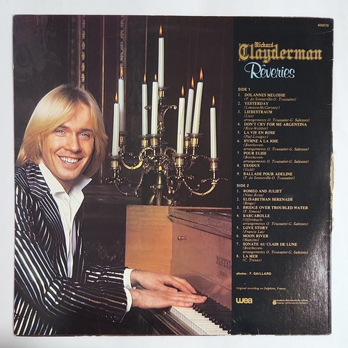 RICHARD CLAYDERMAN - 'Reveries' 12" Vinyl LP Record 1980 WEA RECORDS - Picture 6 of 6