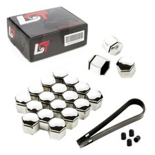 20x Radschraubenkappen Abdeckkappen Radmuttern Set 19 mm chromfarben für RENAULT